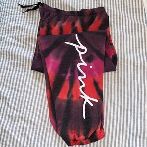 VS ‘PINK’ tie dye sweatpants
